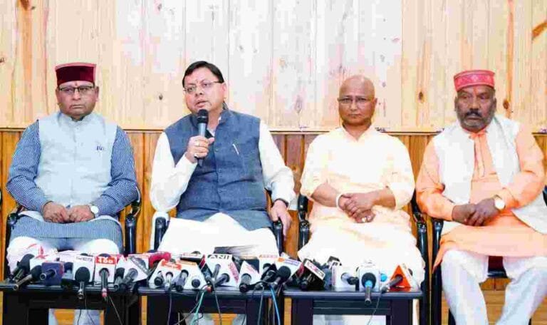 cm dhami सीएम धामी की प्रेस