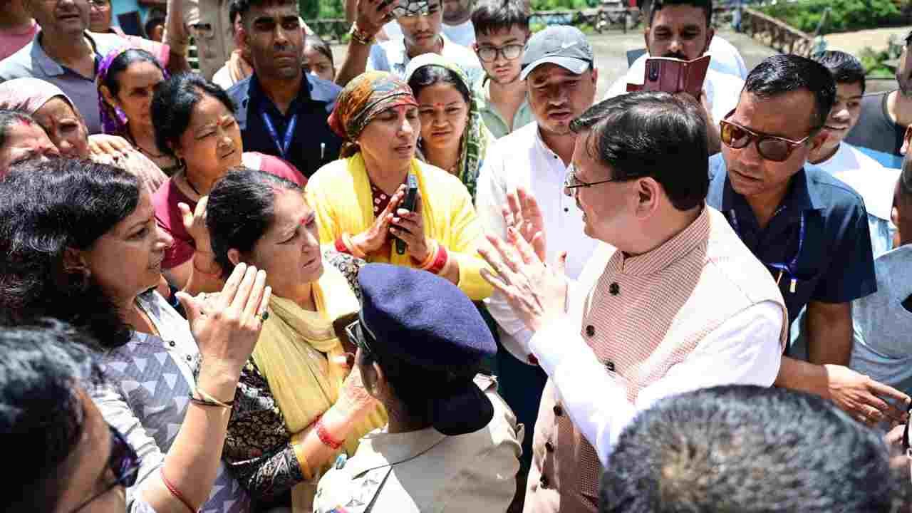 CM Dhami in tharali