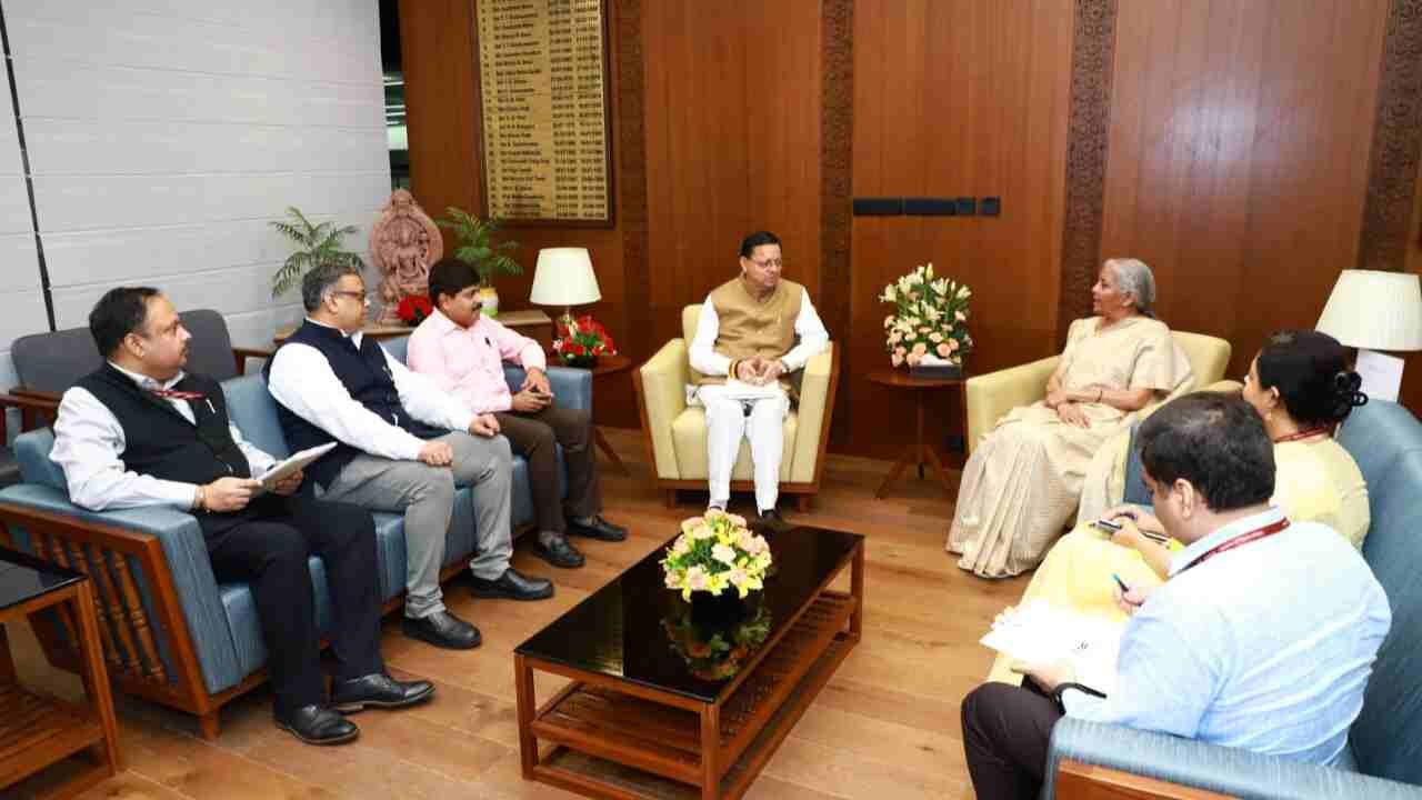 cm dhami meets nirmala sitaraman