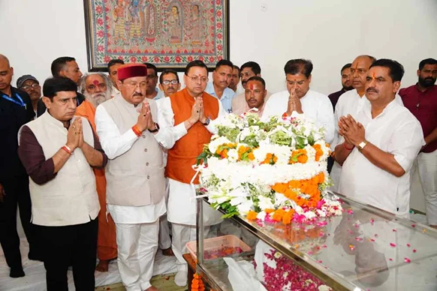 bc khanduri ka nidhan cm dhami pays tribute