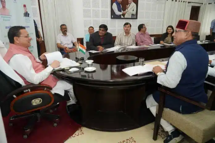 CM DHAMI IN MEETING