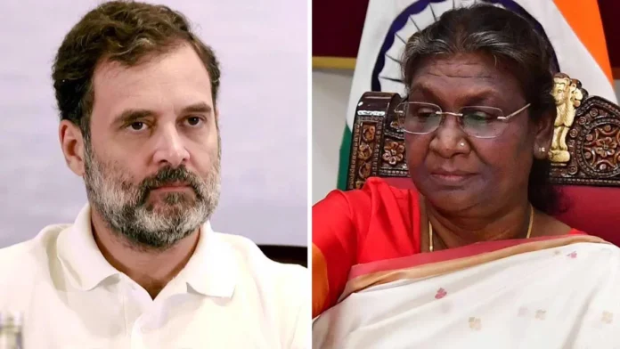 राहुल गांधी ने राष्ट्रपति को लिखी चिट्ठी राहुल गांधी ने राष्ट्रपति को लिखी चिट्ठी
